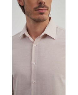 1506238-01 Shirt vintage look comfort fit - Beige