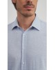 1506238-02 Chemise effet vintage coupe confort - Bleu