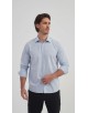 1506238-02 Chemise effet vintage coupe confort - Bleu
