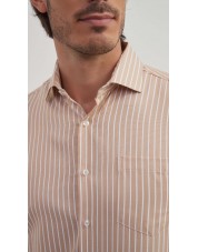1506239-4 Chemise à rayures coupe confort - Beige
