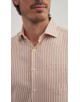 1506239-4 Chemise à rayures coupe confort - Beige