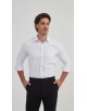 1506242-1 Chemise nid d'abeille coupe confort - Blanc