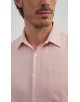 1506242-3 Chemise nid d'abeille coupe confort - Saumon