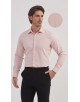 1506242-3 Chemise nid d'abeille coupe confort - Saumon