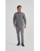 1506242-4 Chemise nid d'abeille coupe confort - Noir
