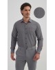1506242-4 Chemise nid d'abeille coupe confort - Noir