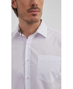 1506368-01 Chemisette carreaux tartan - Blanc