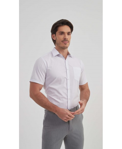 1506368-01 Chemisette carreaux tartan - Blanc
