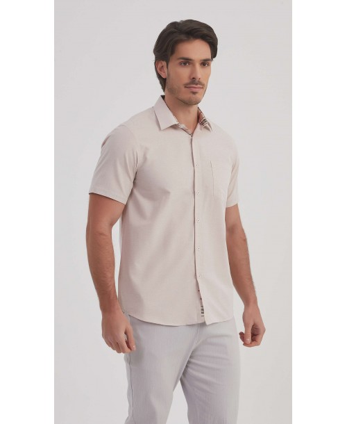 1506368-03 Chemisette carreaux tartan - Beige