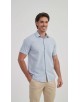 1506368-04 Chemisette carreaux tartan - Ciel