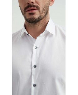 LYO-0421-1 Chemise en lyocell - Blanc