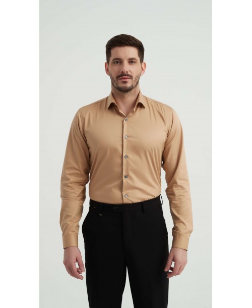 LYO-0421-3 Chemise en lyocell - Doré