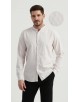 M2501-8 Chemise à rayures en oxford - Beige & Blanc