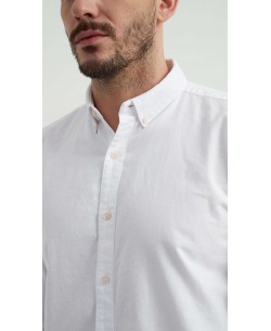 2502-1 Chemise en oxford - Blanc