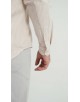 2502-6 Chemise en oxford - Beige & Blanc