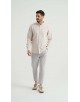 2502-6 Chemise en oxford - Beige & Blanc