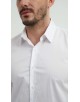 SAT-254-1 Chemise en coton compact - Blanc