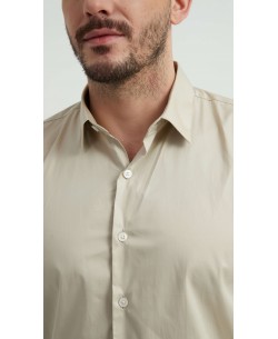 SAT-254-10 Chemise en coton compact - Beige
