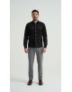 SAT-254-2 Chemise en coton compact - Noir