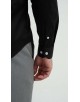 SAT-254-2 Chemise en coton compact - Noir