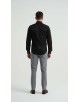 SAT-254-2 Chemise en coton compact - Noir