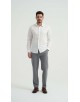 SAT-254-6 Chemise en coton compact - Ivoire