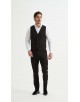 V020-1 Gilet de costume - Noir 