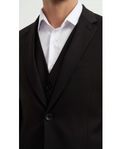 COS-H0210 Costume 3 pcs (T46 à T58) - Noir