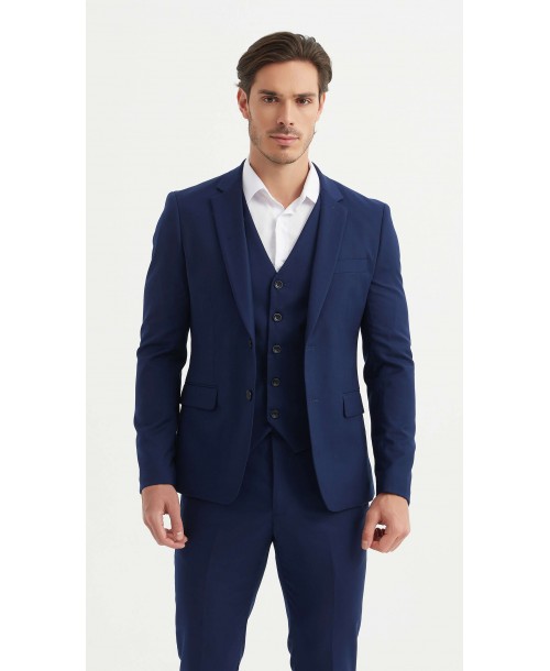 COS-H0211 Costume 3 pcs (T46 à T58) - Bleu