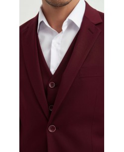 COS-H024 Costume 3 pcs (T46 à T58) - Bordeaux