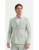 COS-H033 2 pieces double breasted suit (T46 to T58) - Sage green