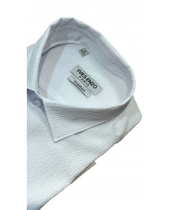 GOF-600-01 Chemise en gaze de coton - Blanc