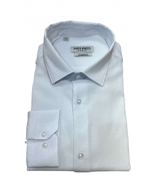 GOF-600-01 Chemise en gaze de coton - Blanc