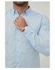 LIN-80-02 Chemise bleu ciel en lin