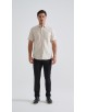LIN-92-23 Chemisette en lin - Beige