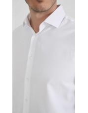 1506241-01 Chemise coton piqué coupe confort - Blanc