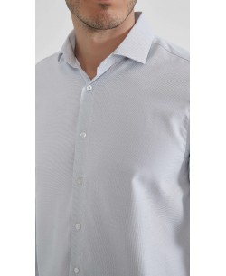 1506241-02 Cotton pique shirt comfort fit - Sky blue