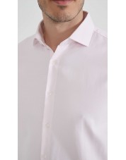 1506241-03 Chemise coton piqué coupe confort - Rose