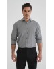 1506241-06 Chemise coton piqué à motifs coupe confort - Noir