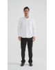 1506243-01 Chemise coton piqué coupe confort - Blanc