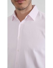 1506243-02 Chemise coton piqué coupe confort - Rose
