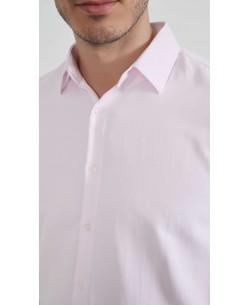 1506243-02 Cotton pique shirt comfort fit - Pink
