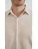 1506243-03 Chemise coton piqué coupe confort - Champagne