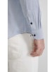1506243-04 Chemise coton piqué coupe confort - Bleu