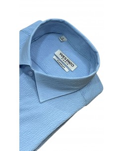 GOF-600-02 Chemise en gaze de coton - Ciel