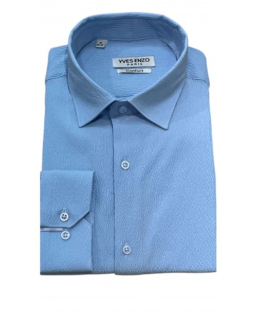 GOF-600-02 Chemise en gaze de coton - Ciel
