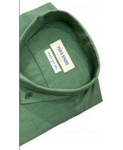 V014-03 Chemise en voile de coton - Vert menthe