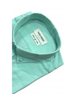 V014-04 Chemise en voile de coton - Vert doux
