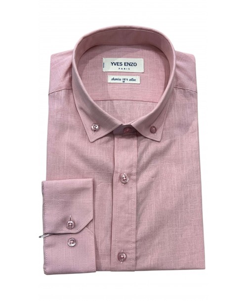 V014-05 Chemise en voile de coton - Rose