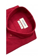 V014-07 Chemise en voile de coton - Rouge